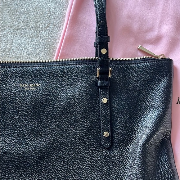 kate spade Black Shoulder Bag Smooth Leather Rectangular Shape - Picture 3 of 6